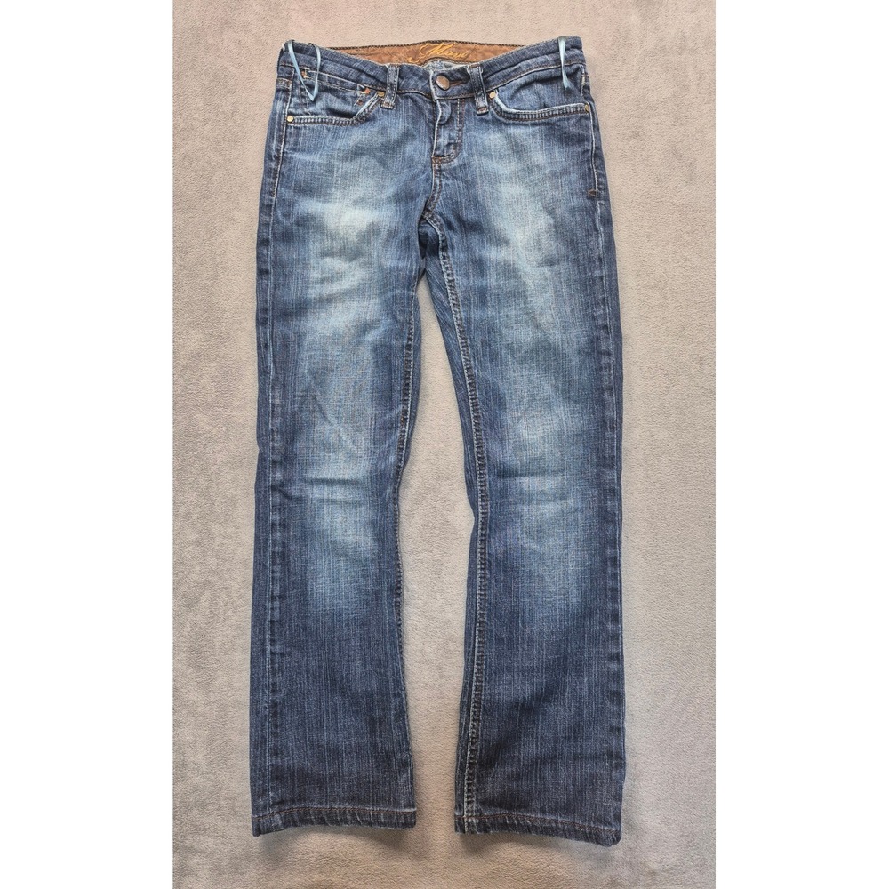 Mavi Olivia Womens 25/32 Low Rise Straight Leg Jeans Medium Wash Blue Denim